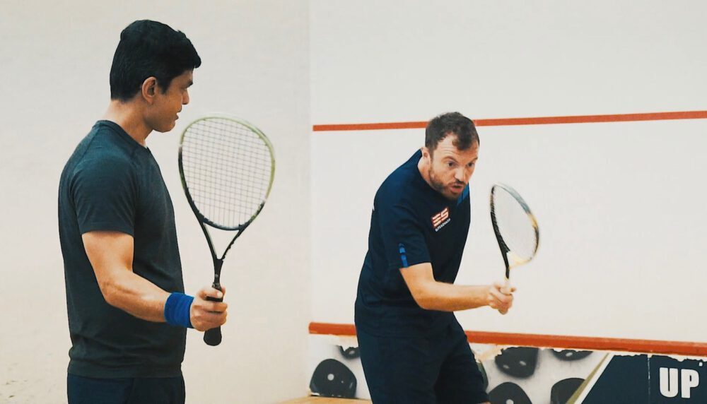 Interviews with professional squash players & coaches